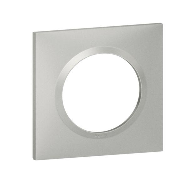 Plaque 1 poste alu carré dooxie 2
