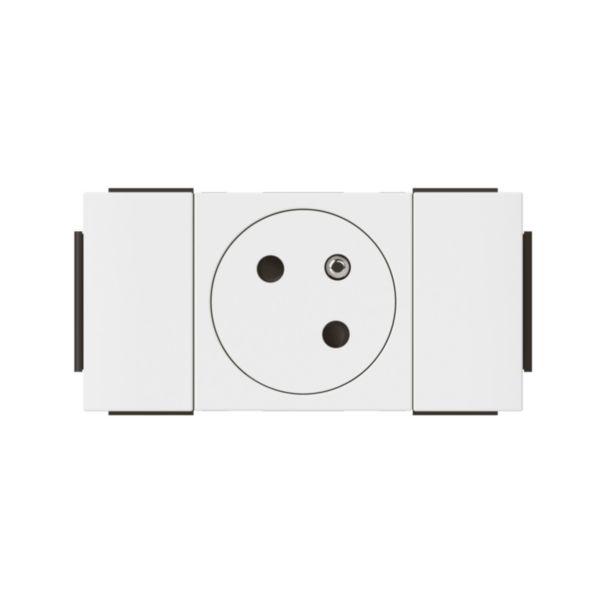 Prise 2p+t 16a 2mod M45 clip sur goul