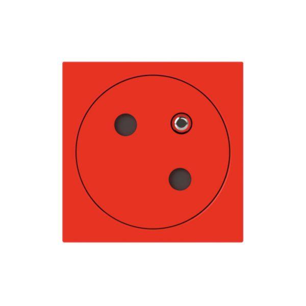Prise 2*2p+t 16a surface link rouge 2m 077118 2