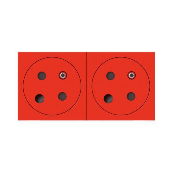 Prise surface 2*2p+t 16a M45. 77152 2