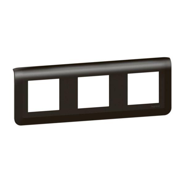 Plaque horiz 3*2 mod mosaic noire