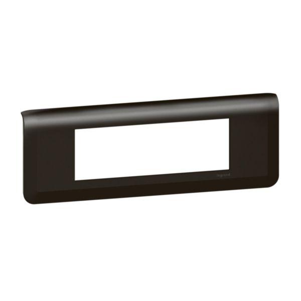 Plaque horiz 6 mod mosaic noire