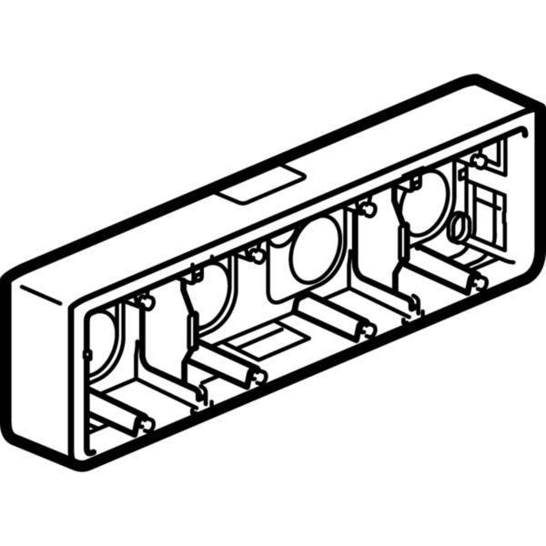 Cadre saillie 10mod prof40mm p/80254 2