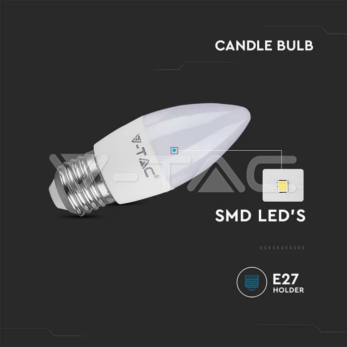 Lampe flamme led E27 5.5w=40w 12v 2700K/OR 470lm 3