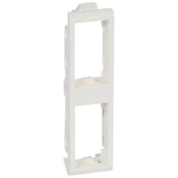 Support 2*1mod vert M45 p/paroi mince batibox