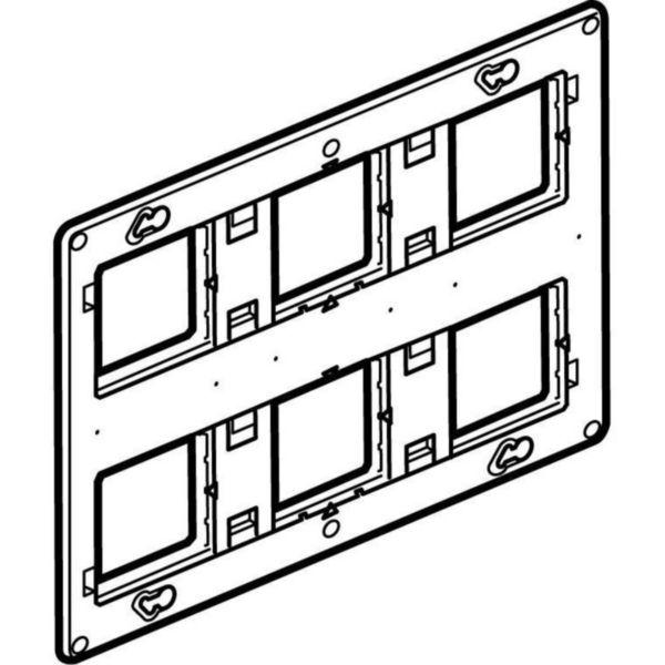 Support bimétal vis 2*6/8mod M45 celia batibox 2