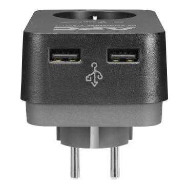 APC Essential SurgeArrest 1 prises, 2 ports USB, noir, 230 V