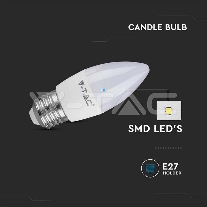 Lampe flamme led E27 5.5w=40w 12v 2700K/OR 470lm 3
