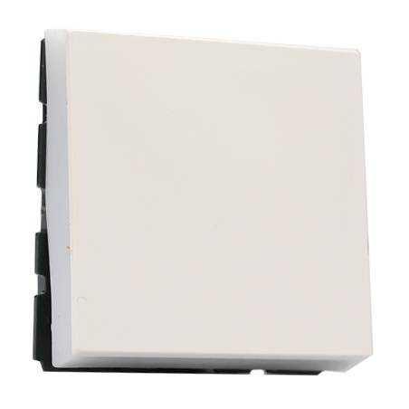 Bouton poussoir 6A 2mod blanc
