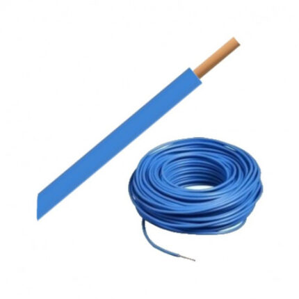 Fil électrique H07V-U rigide 4mm² bleu – Bobine de 100m Ce fil électrique est utilisé pour câblage d’un réseau électrique, usage domestique et industriel