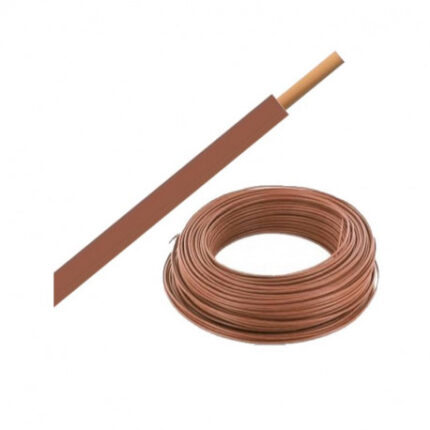 Fil électrique H07V-U rigide 2.5mm² marron – Bobine de 100m